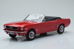 Ford Mustang Cabriolet Vermelho Norev 1:18 182810 Metal