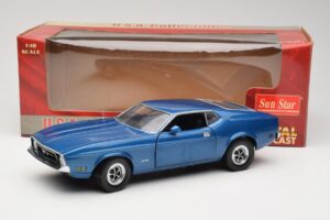 Ford Mustang SportsRoof Azul Sun Star 1:18 3612 Metal - imagem 8 de 8