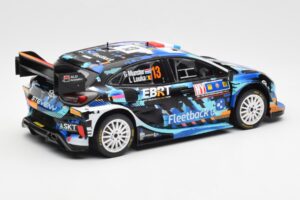 Ford Puma Rally1 #13 G. Munster / L. Louka Rally Central Europe 2023 IXO 1:18 18RMC188 Metal - imagem 2 de 6