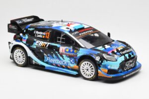 Ford Puma Rally1 #13 G. Munster / L. Louka Rally Central Europe 2023 IXO 1:18 18RMC188 Metal - imagem 4 de 6