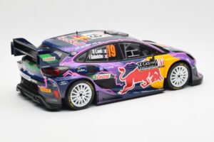 Ford Puma Rally1 #19 S. Loeb / I. Galmiche Rally Monte Carlo Winner 2022 IXO 1:18 18RMC110 Metal - imagem 2 de 6