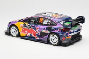 Ford Puma Rally1 #19 S. Loeb / I. Galmiche Rally Monte Carlo Winner 2022 IXO 1:18 18RMC110 Metal - imagem 5 de 6