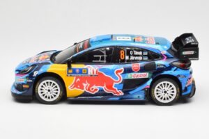 Ford Puma Rally1 #8 O. Tanak / M. Jarveoja 3rd Rally Central Europe 2023 IXO 1:18 18RMC187 Metal - imagem 3 de 6