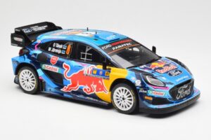 Ford Puma Rally1 #8 O. Tanak / M. Jarveoja 3rd Rally Central Europe 2023 IXO 1:18 18RMC187 Metal - imagem 4 de 6