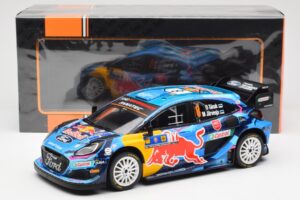 Ford Puma Rally1 #8 O. Tanak / M. Jarveoja 3rd Rally Central Europe 2023 IXO 1:18 18RMC187 Metal - imagem 6 de 6