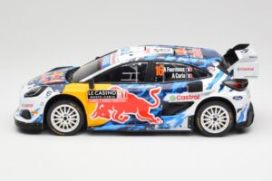 Ford Puma Rally1 WRC #16 A. Fourmaux / A. Coria Rally Monte Carlo 2024 IXO 1:18 18RMC198 Metal - imagem 3 de 6