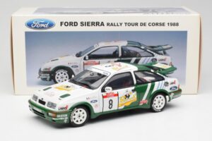 Ford Sierra RS Cosworth #8 D. Auriol / B. Occelli Rally Tour de Corse 1988 AUTOart 1:18 88812 Metal - imagem 8 de 8