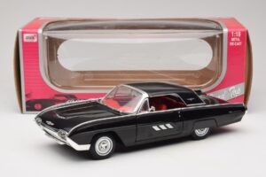 Ford Thunderbird Preto Anson 1:18 30344 Metal - imagem 8 de 8