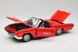 Ford Thunderbird Cabriolet Vermelho Anson 1:18 30334 Metal - imagem 2 de 8