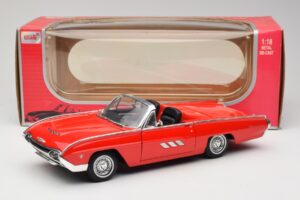 Ford Thunderbird Cabriolet Vermelho Anson 1:18 30334 Metal - imagem 8 de 8