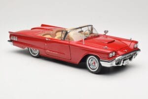 Ford Thunderbird Cabriolet Vermelho Sun Star 1:18 4311 Metal - imagem 6 de 8