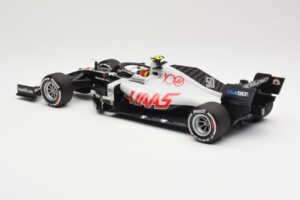 Haas VF-20 #50 M. Schumacher FP1 Abu Dhabi GP 2020 Minichamps 1:18 110201750 Metal - imagem 5 de 6