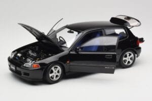 Honda Civic SiR II EG6 VTEC Preto LCD 1:18 LCD18018-BL Metal - imagem 2 de 9