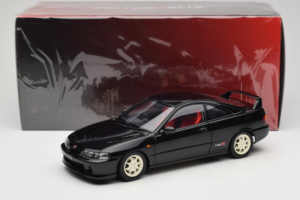 Honda Integra Type R DC2 Pre-Facelift Flamenco Black Pearl MotorHelix 1:18 M85203 Metal - imagem 8 de 8