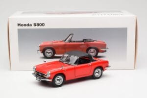 Honda S800 Roadster Vermelho AUTOart 1:18 73276 Metal - imagem 8 de 8