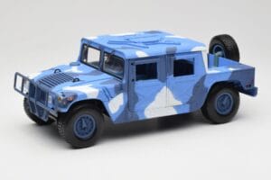 Hummer H1 Humvee Azul & Branco Motormax 1:18 73157 Metal