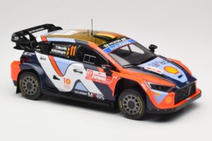 Hyundai i20 N Rally1 #11 Hyundai Shell Mobis WRT T. Neuville / M. Wydaeghe Rally Poland 2024 IXO 1:18 18RMC214 Metal - imagem 3 de 6