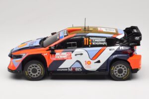 Hyundai i20 N Rally1 #11 Hyundai Shell Mobis WRT T. Neuville / M. Wydaeghe Rally Poland 2024 IXO 1:18 18RMC214 Metal - imagem 5 de 6