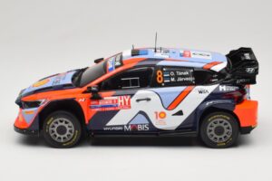Hyundai i20 N Rally1 #8 Hyundai Shell Mobis WRT O. Tanak / M. Jarveoja Rally Chile 2024 IXO 1:18 18RMC223 Metal - imagem 3 de 6