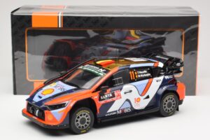 Hyundai i20 N Rally1 WRC Hybrid #11 T. Neuville / M. Wydaeghe Safari Rally Kenya 2024 IXO 1:18 18RMC208 Metal - imagem 6 de 6