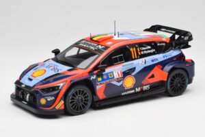 Hyundai i20 N Rally1 WRC #11 T. Neuville / M. Wydaeghe Central European Rally Winner 2023 IXO 1:18 18RMC193 Metal