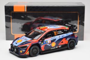 Hyundai i20 N Rally1 WRC #11 T. Neuville / M. Wydaeghe Central European Rally Winner 2023 IXO 1:18 18RMC193 Metal - imagem 6 de 6