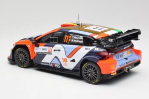 Hyundai i20 N Rally1 #11 T. Neuville / M. Wydaeghe Rally Croatia 2024 IXO 1:18 18RMC203 Metal - imagem 5 de 6
