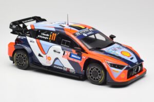 Hyundai i20 N Rally1 #11 T. Neuville / M. Wydaeghe Rally Sweden 2024 IXO 1:18 18RMC201 Metal - imagem 4 de 6