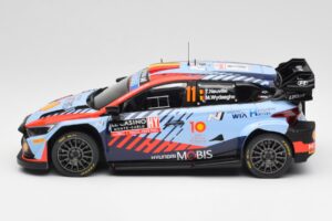 Hyundai i20 N Rally1 WRC #11 T. Neuville / M. Wydaeghe Rally Monte Carlo Winner 2024 IXO 1:18 18RMC194 Metal - imagem 3 de 6