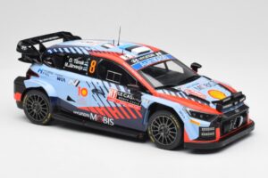 Hyundai i20 N Rally1 WRC #8 O. Tänak / M. Järveoja Rally Monte Carlo Night Version 2024 IXO 1:18 18RMC195 Metal - imagem 4 de 6