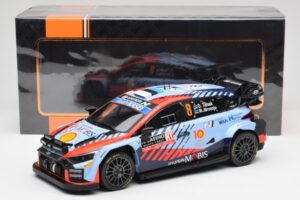 Hyundai i20 N Rally1 WRC #8 O. Tänak / M. Järveoja Rally Monte Carlo Night Version 2024 IXO 1:18 18RMC195 Metal - imagem 6 de 6