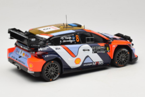 Hyundai i20 N WRC #16 A. Fourmaux / A. Coria Rally Monte Carlo Night Version 2025 IXO 1:18 18RMC230B Metal - imagem 2 de 6