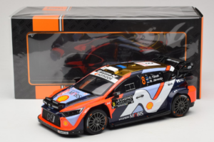 Hyundai i20 N WRC #16 A. Fourmaux / A. Coria Rally Monte Carlo Night Version 2025 IXO 1:18 18RMC230B Metal - imagem 6 de 6