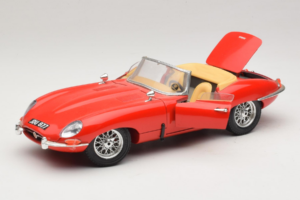 Jaguar E-Type Series 1 Cabriolet Vermelho Bburago 1:18 3038 Metal - imagem 2 de 8