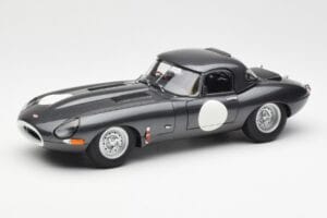 Jaguar E-Type Series 1 Coupe Lightweight Cinzento Escuro AUTOart 1:18 73647 Metal
