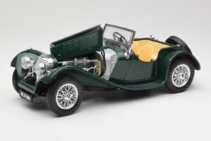 Jaguar SS 100 Roadster Verde Bburago 1:18 3006 Metal - imagem 2 de 8