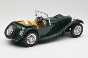 Jaguar SS 100 Roadster Verde Bburago 1:18 3006 Metal - imagem 3 de 8