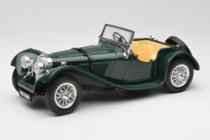 Jaguar SS 100 Roadster Verde Bburago 1:18 3006 Metal