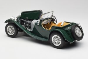 Jaguar SS 100 Roadster Verde Bburago 1:18 3006 Metal - imagem 5 de 8