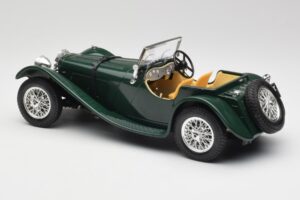Jaguar SS 100 Roadster Verde Bburago 1:18 3006 Metal - imagem 7 de 8