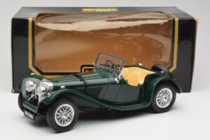 Jaguar SS 100 Roadster Verde Bburago 1:18 3006 Metal - imagem 8 de 8