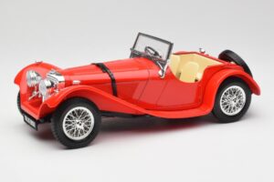 Jaguar SS 100 Vermelho Bburago 1:18 3006-M1 Metal