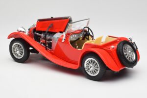 Jaguar SS 100 Vermelho Bburago 1:18 3006-M1 Metal - imagem 5 de 8