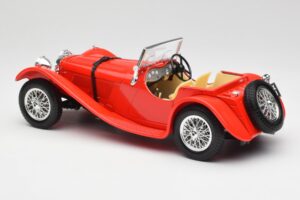 Jaguar SS 100 Vermelho Bburago 1:18 3006-M1 Metal - imagem 7 de 8