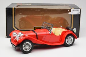 Jaguar SS 100 Vermelho Bburago 1:18 3006-M1 Metal - imagem 8 de 8