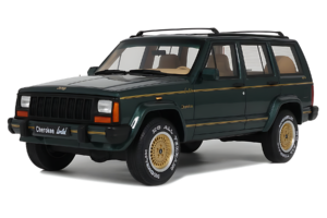 Jeep Cherokee XJ Limited Dark Hunter Green Otto 1:18 OT1340 Resina - imagem 2 de 2
