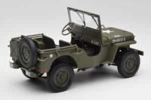Jeep Willys Verde Militar Gate 1:18 1061 Metal - imagem 3 de 8
