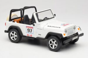 Jeep Wrangler Rallye #97 Bege Solido 1:18 9012 Metal - imagem 4 de 6