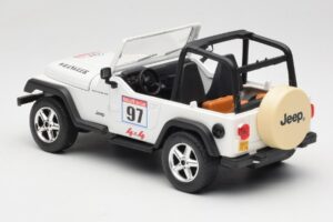 Jeep Wrangler Rallye #97 Bege Solido 1:18 9012 Metal - imagem 5 de 6