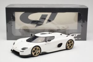 Koenigsegg CC850 Crystal White GT Spirit 1:18 GT903 Resina - imagem 6 de 6